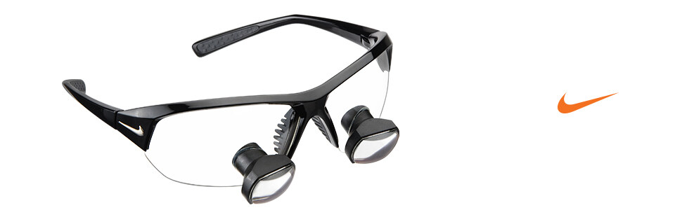 Designs for Vision sports-style surgical loupe frame with telescopes