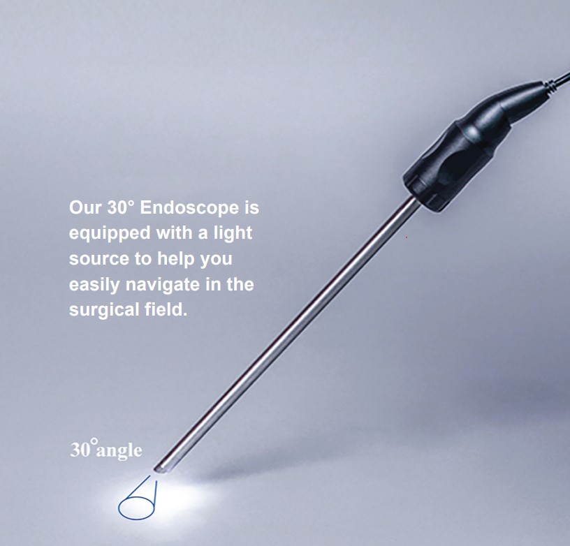 30 degree endoscope supplied with the Medi-Lap laparoscopic trainer