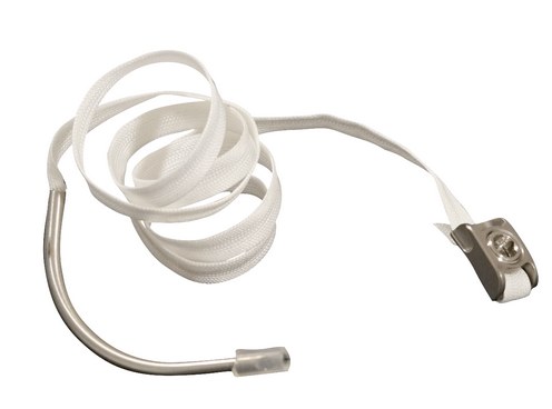 Single Ortolog sternal cable with swaged needle and crimp lock